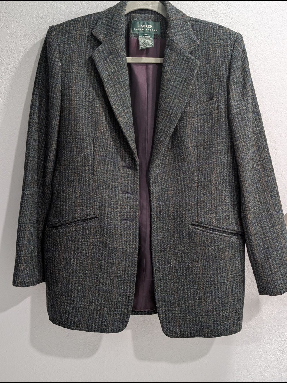 Lauren Ralph Lauren Tweed Blazer in Herringbone